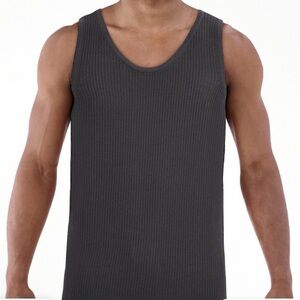 No Boundaries Men's Grey Smoke Tank Top